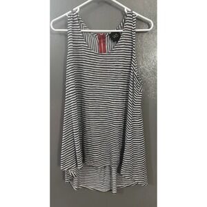 Anthropologie w5 navy sailor pinstripe tank top Women's XL Sleeveless Preppy